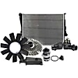 2000 BMW 328Ci - 7-Piece Kit Radiator, E4 Body, 5-Speed, Automatic Transmission, 11/420mm, 2.8L 6Cyl,  Includes (1) Coolant Reservoir, (1) Fan Blade, (1) Fan Clutch, (1) Radiator, (1) Radiator Cap, (1) Thermostat Housing, and (1) Water Pump
