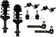 8-Piece Kit Front Suspension Kit, Includes (2) Ball Joint, (2) Loaded Strut, (2) Sway Bar Link, and (2) Tie Rod End