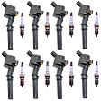 16-Piece Kit Ignition Coil, 8 Cyl., 4.6L/5.4L Engines, includes Spark Plugs