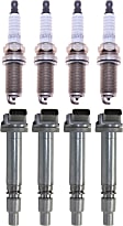 8-Piece Kit Ignition Coil, Includes (4) Ignition Coil and (4) Spark Plug