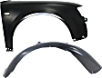 2-Piece Kit, Front, Passenger Side Fender, Includes (1) Fender and (1) Fender Liner