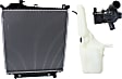 3-Piece Kit Radiator, 4.0L, 6Cyl, Includes (1) Radiator, (1) Coolant Reservoir and (1) Thermostat Housing