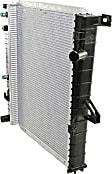 3-Piece Kit Radiator, 2.3L, 4Cyl, Includes (1) Coolant Reservoir, (1) Radiator, and (1) Thermostat Housing