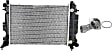 2-Piece Kit Radiator, 2.5L, 6Cyl, Includes (1) Radiator and (1) Thermostat