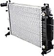 2-Piece Kit Radiator, 2.5L, 6Cyl, Includes (1) Radiator and (1) Thermostat