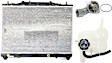 3-Piece Kit Radiator, 3.2L, 6Cyl, Includes (1) Radiator, (1) Thermostat and (1) Coolant Reservoir