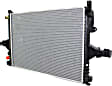 3-Piece Kit Radiator, Includes (1) Radiator, (1) Thermostat and (1) Coolant Reservoir