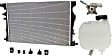 3-Piece Kit Radiator, 2.4L, 4Cyl, Includes (1) Radiator, (1) Coolant Reservoir and (1) Thermostat Housing