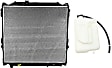 2-Piece Kit Radiator, Includes (1) Radiator and (1) Coolant Reservoir
