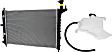 2014 GMC Acadia SLT - 2-Piece Kit Radiator, For Models With Standard Duty Cooling, 3.6L 6Cyl,  Includes (1) Coolant Reservoir and (1) Radiator