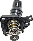 2007 Honda Accord - 3-Piece Kit Radiator,  Manual Transmission, Includes Gasket/Seal, Includes Thermostat, Temperature 17, Denso Type, 2.4L 4Cyl, Sedan,  Includes (1) Coolant Reservoir, (1) Radiator, and (1) Thermostat
