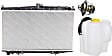 3-Piece Kit Radiator, 2.4L, 4Cyl, Includes (1) Radiator, (1) Thermostat and (1) Coolant Reservoir