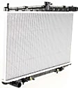3-Piece Kit Radiator, 2.4L, 4Cyl, Includes (1) Radiator, (1) Thermostat and (1) Coolant Reservoir