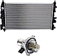 2-Piece Kit Radiator, 1.8L, 4Cyl, Includes (1) Radiator and (1) Thermostat Housing