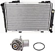 Radiator with Thermostat, 2.2L/2.3L Engines, with Housing, Plastic Tank