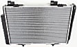 Radiator with Thermostat, 2.2L/2.3L Engines, with Housing, Plastic Tank