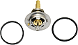 2005 Mercedes Benz C230 Kompressor - 4-Piece Kit Radiator, GAS, Temperature 19 Degrees, With Seal Included, 1.8L 4Cyl,  Includes (1) Coolant Reservoir, (1) Radiator, (1) Thermostat, and (1) Thermostat Housing Cover