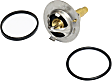 2005 Mercedes Benz C230 Kompressor - 4-Piece Kit Radiator, GAS, Temperature 19 Degrees, With Seal Included, 1.8L 4Cyl,  Includes (1) Coolant Reservoir, (1) Radiator, (1) Thermostat, and (1) Thermostat Housing Cover