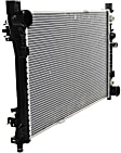 3-Piece Kit Radiator, Includes (1) Radiator, (1) Water Outlet and (1) Coolant Reservoir
