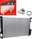 3-Piece Kit Radiator, 3.2L, 6Cyl, Includes (1) Radiator, (1) Water Outlet and (1) Coolant Reservoir