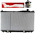 2005 Honda Civic Value Package - 3-Piece Kit Radiator, Automatic CVT Transmission, 1.7L 4Cyl, Sedan,  Includes (1) Coolant Reservoir, (1) Radiator, and (1) Thermostat