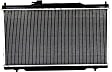 3-Piece Kit Radiator, 2.4L Engine, Aluminum Core, Plastic Tank, includes Coolant Reservoir and Thermostat