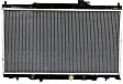 3-Piece Kit Radiator, 2.4L Engine, Aluminum Core, Plastic Tank, includes Coolant Reservoir and Thermostat