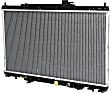 3-Piece Kit Radiator, 2.4L Engine, Aluminum Core, Plastic Tank, includes Coolant Reservoir and Thermostat