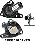 2003 Acura RSX - 3-Piece Kit Radiator, Automatic Transmission, 2.0L 4Cyl,  Includes (1) Coolant Reservoir, (1) Radiator, and (1) Thermostat