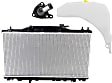 3-Piece Kit Radiator, 2.0L, 4Cyl, Includes (1) Radiator, (1) Thermostat and (1) Coolant Reservoir