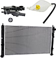 3-Piece Kit Radiator, 2.4L, 4Cyl, Includes (1) Radiator, (1) Thermostat Housing and (1) Coolant Reservoir