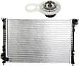 2002-2008 Mini Cooper - 2-Piece Kit Radiator, 1.6L, 4Cyl, Includes (1) Radiator and (1) Thermostat