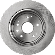 2-Wheel Set Rear Brake Disc and Pad Kit, Plain Surface 5 Lugs 281.94 mm Ceramic Pro-Line Series, Includes (2) Brake Disc and (1) Brake Pad Set