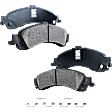 2-Wheel Set Rear Brake Disc and Pad Kit, Cross-drilled and Slotted 6 Lugs 329.69 mm Ceramic Pro-Line Series, Includes (1) Brake Pad Set and (2) Brake Disc