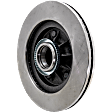 2-Wheel Set Front Brake Disc and Pad Kit, Plain Surface 5 Lugs 308 mm Semi-metallic Pro-Line Series, Includes (2) Disc and (1) Pad Set