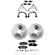 9-Piece Kit Front, Driver and Passenger Side, Upper and Lower Control Arm Kit, Includes (2) Brake Disc, (1) Brake Pad Set, (4) Control Arm and (2) Axle Assembly