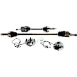 4-Piece Kit Front, Driver and Passenger Side Suspension Kit, Includes (2) Axle Assembly and (2) Wheel Hub