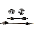 4-Piece Kit Front, Driver and Passenger Side Suspension Kit, Includes (2) Wheel Hub and (2) Axle Assembly