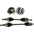 4-Piece Kit Front, Driver and Passenger Side Suspension Kit, Includes (2) Axle Assembly and (2) Wheel Hub