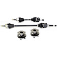 4-Piece Kit Front, Driver and Passenger Side Suspension Kit, Includes (2) Wheel Hub and (2) Axle Assembly