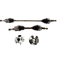 4-Piece Kit Front, Driver and Passenger Side Suspension Kit, Includes (2) Axle Assembly and (2) Wheel Hub
