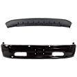 2-Piece Kit, Front, Lower Bumper, For Models With Two-Piece Ram Logo, Painted Black, Includes (1) Bumper and (1) Valance