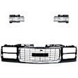 3-Piece Kit Grille Black, Includes (1) Grille Assembly and (2) Headlight