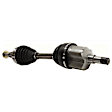 4-Piece Kit Front, Passenger Side Axle Assembly, New Kit, includes (2) Axle Assembly and (1) Tie Rod End