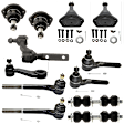 12-Piece Kit Front Idler Arm, Includes (4) Ball Joint, (1) Idler Arm, (1) Pitman Arm, (2) Sway Bar Link, and (4) Tie Rod End