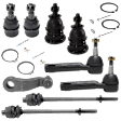 9-Piece Kit Pitman Arm, Includes (4) Ball Joint, (1) Pitman Arm, and (4) Tie Rod End