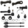 11-Piece Kit Front Idler Arm Bracket, Includes (4) Ball Joint, (1) Idler Arm, (1) Idler Arm Bracket, (1) Pitman Arm, and (4) Tie Rod End