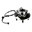 2-Wheel Set Front, Driver and Passenger Side Wheel Hub, 5 Lugs, With Bearing, With Sensor, 4WD, includes (2) Sway Bar Link and (2) Wheel Hub
