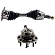 2-Piece Kit Front Axle Assembly - New 2-Piece Kit, Includes (1) Wheel Hub and (1) Axle Assembly