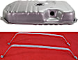 1978-1985 Oldsmobile Cutlass Supreme - 2-Piece Kit Galvanized Steel Fuel Tank, 17 gallons / 64 liters, Includes (1) Fuel Tank and (1) Fuel Tank Strap